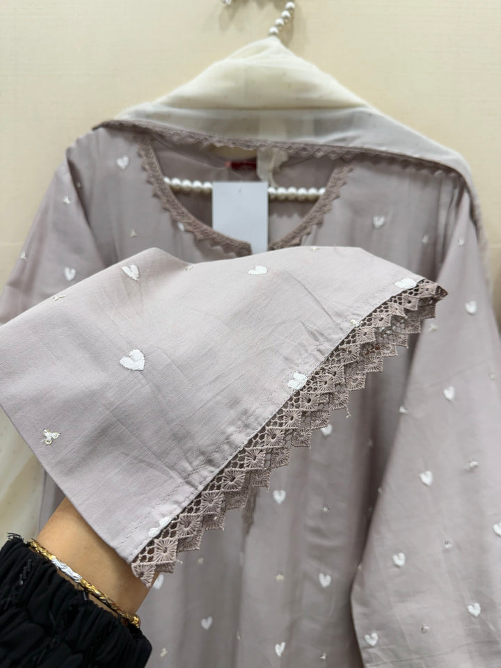 Embroidered Farshi salwar suits