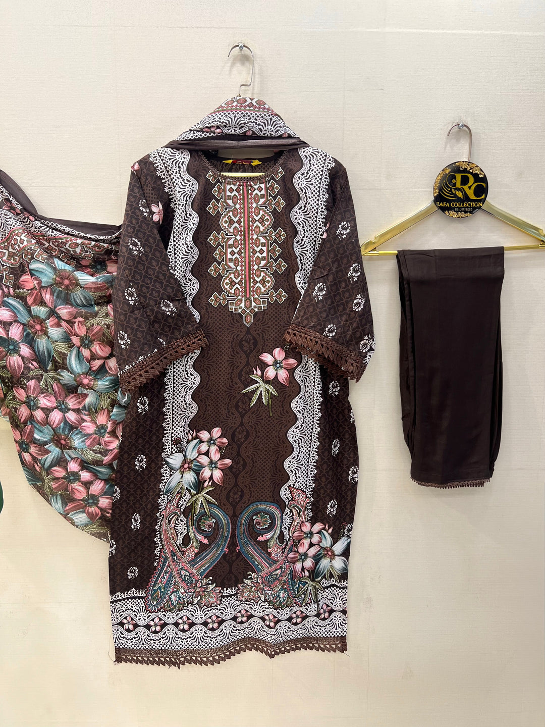 Semi Cotton printed Suits