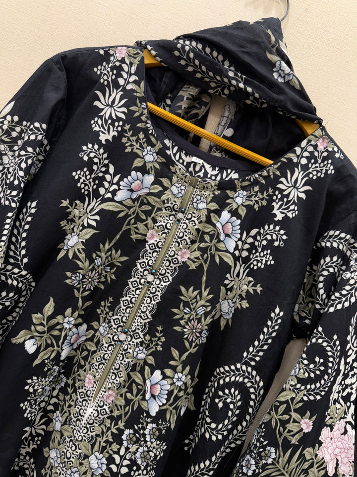 Cotton Pearl Work Suit for Women
 7011