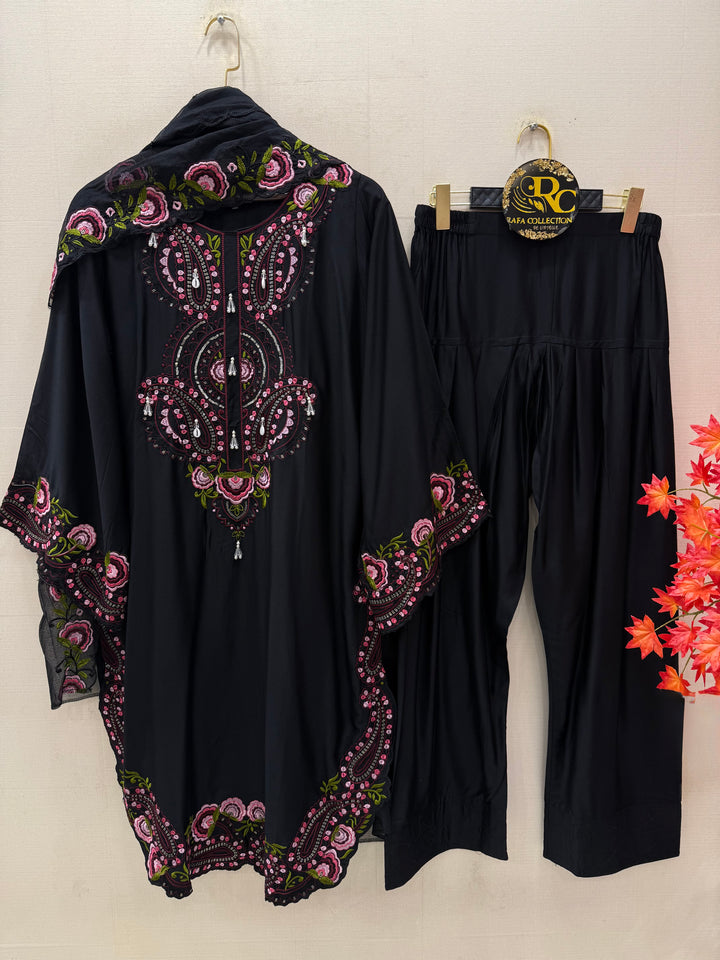 Embroidered Farshi Salwar Suits