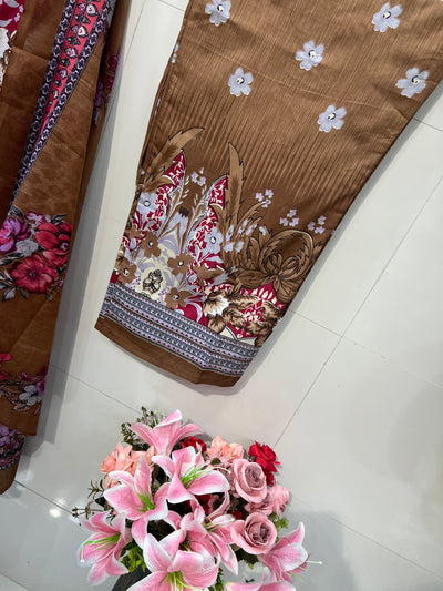 Semi cotton palazzo suits 2299