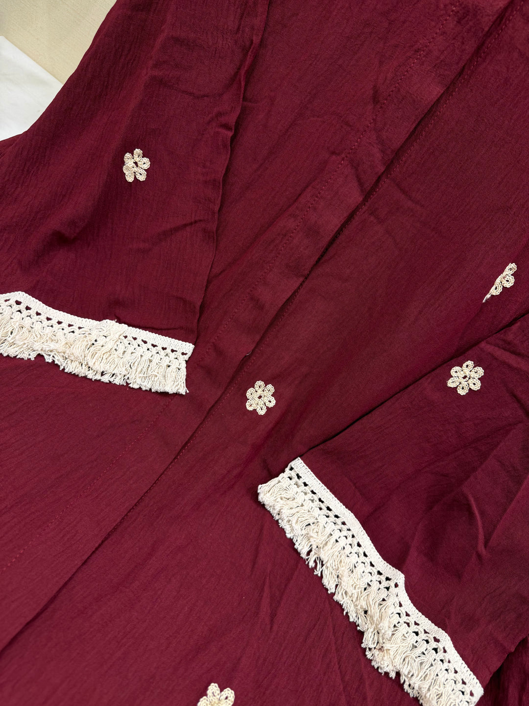 Imported crinkle gowns