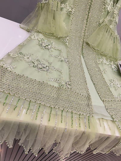 Bridal frill dress 1011