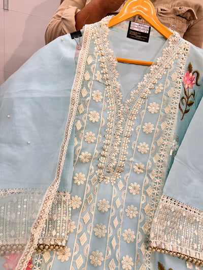 Organza Handwork Suit 1442