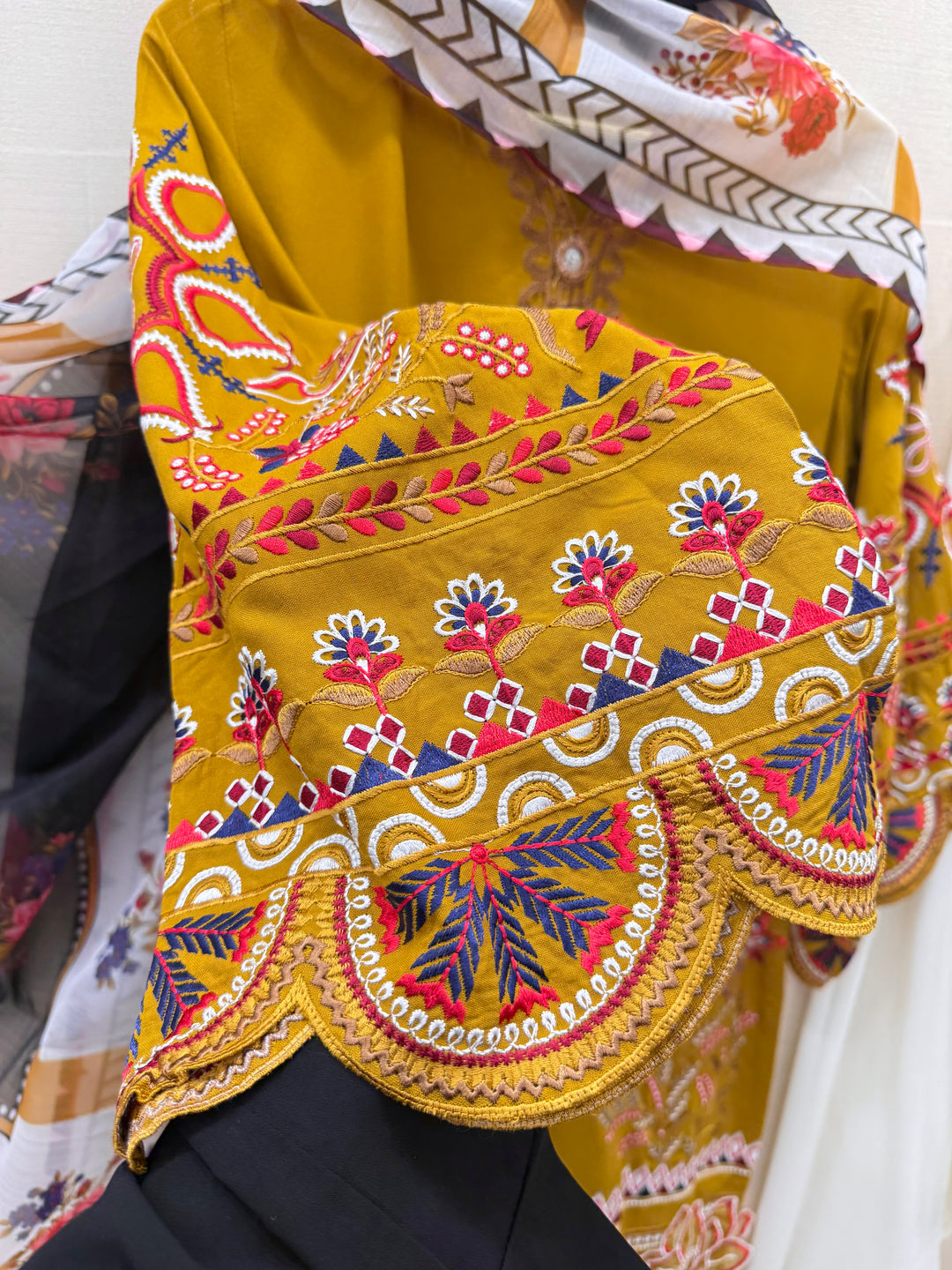 Embroidered Farshi Salwar Suits