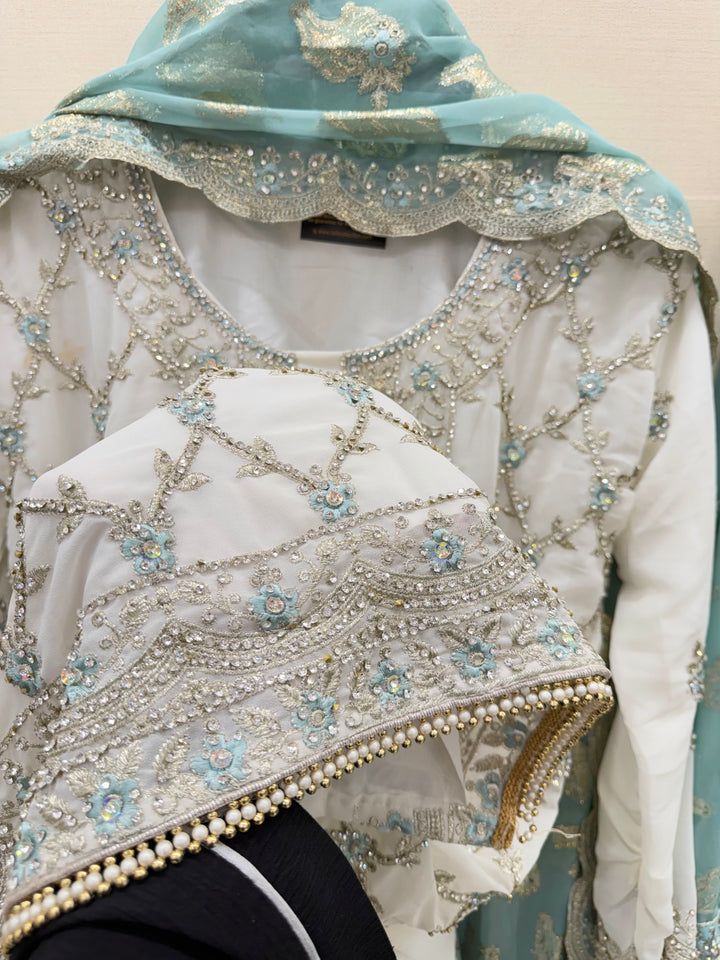 Pakistani tri color Garara suit