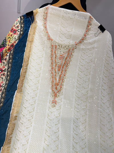 Georgette Unstich Suit 1337