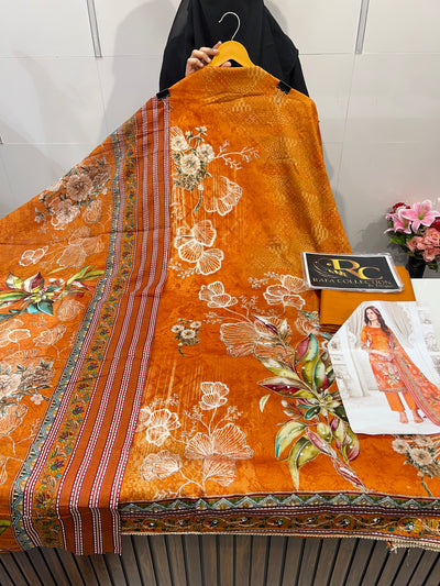 Cotton Zari Work Suit 1800