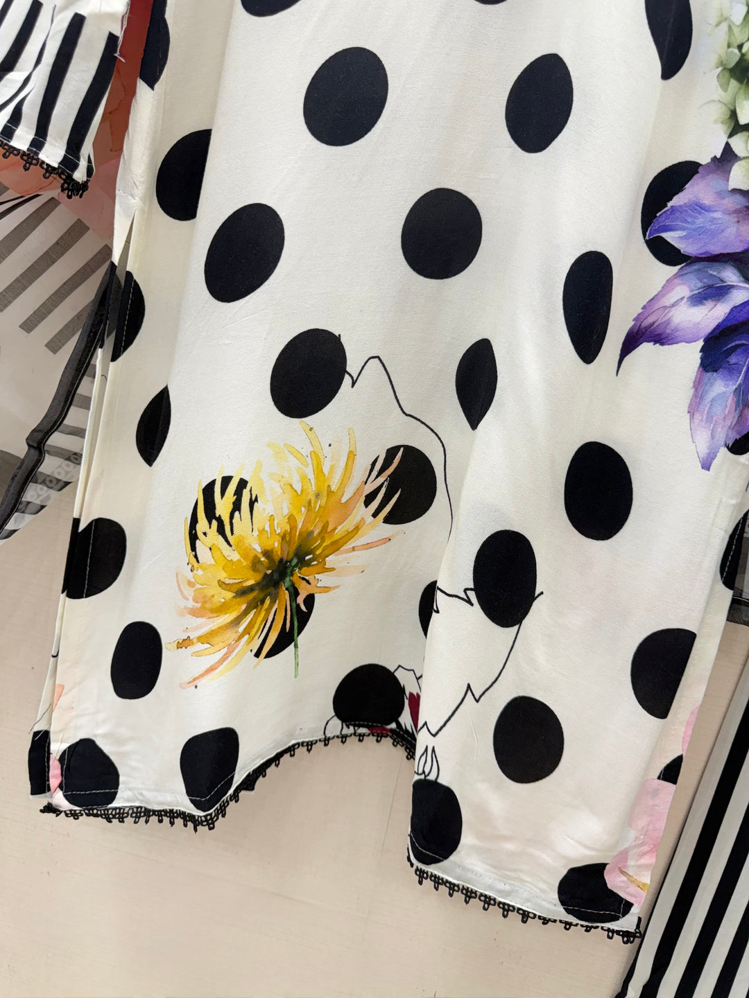 Polka Dot Farshi Salwar Suits