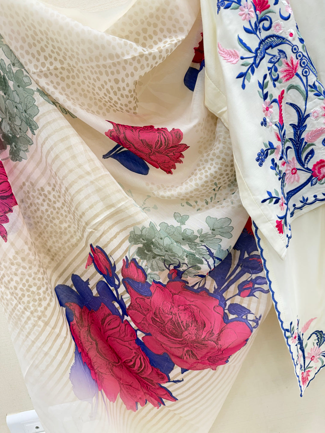 Embroidered Farshi salwar suits