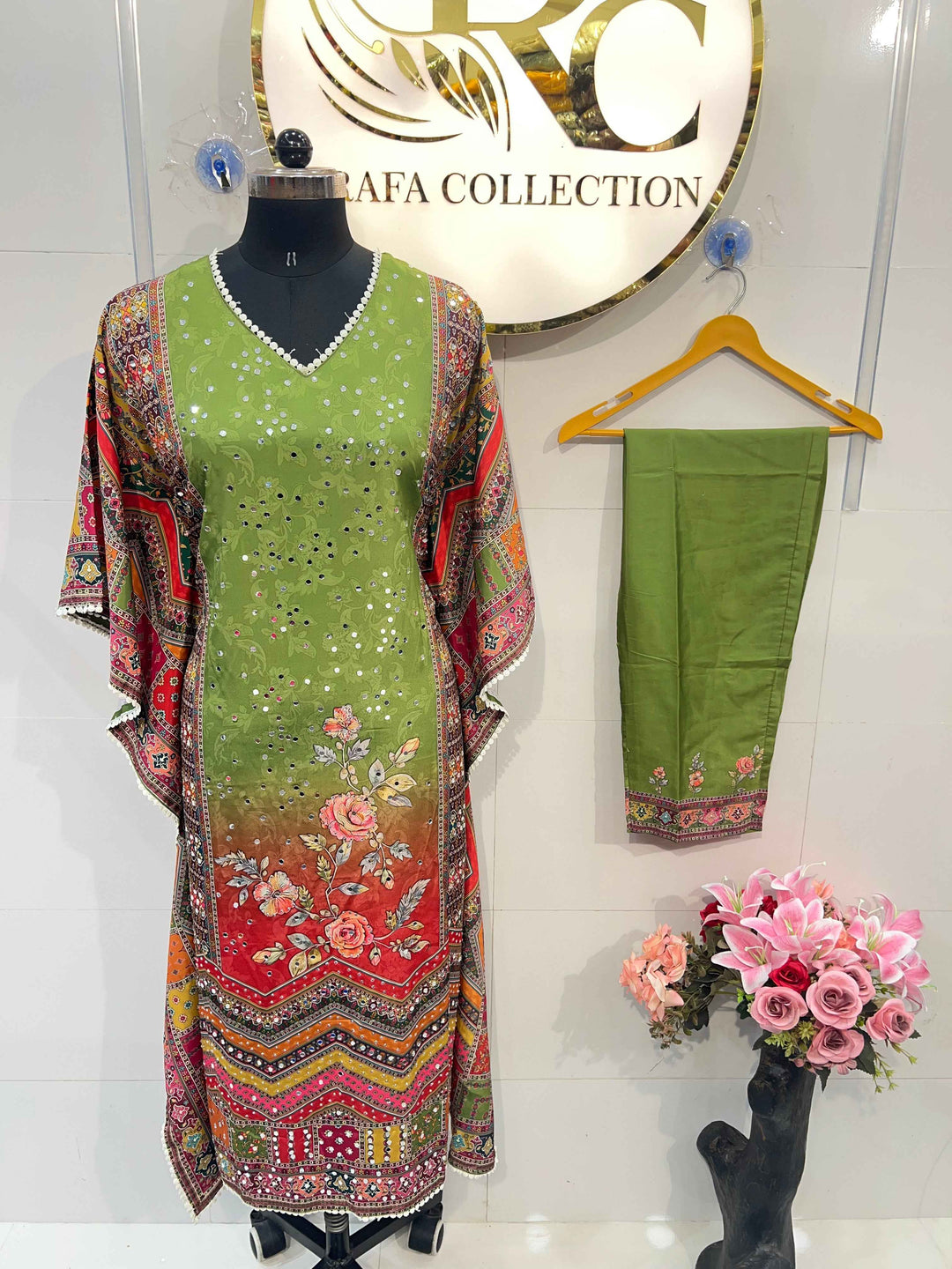 Prachi Mirror Work Kaftan Set 2011