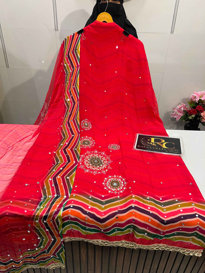 Mirror Work Unstitched Suit