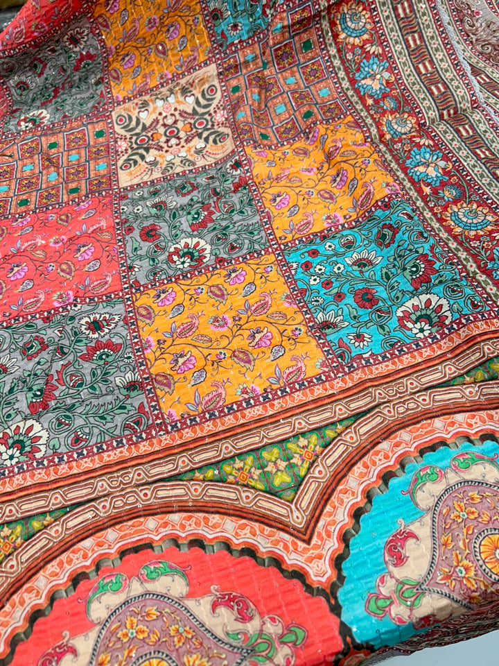 MULTI COLOUR UNSTICH SUIT