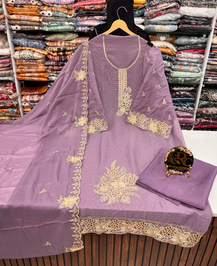 Georgette unstitched suit 2754