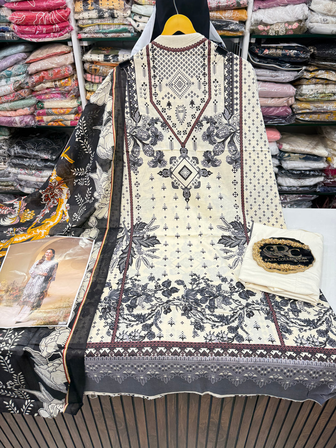 Cotton printed unstitched suits 2900
