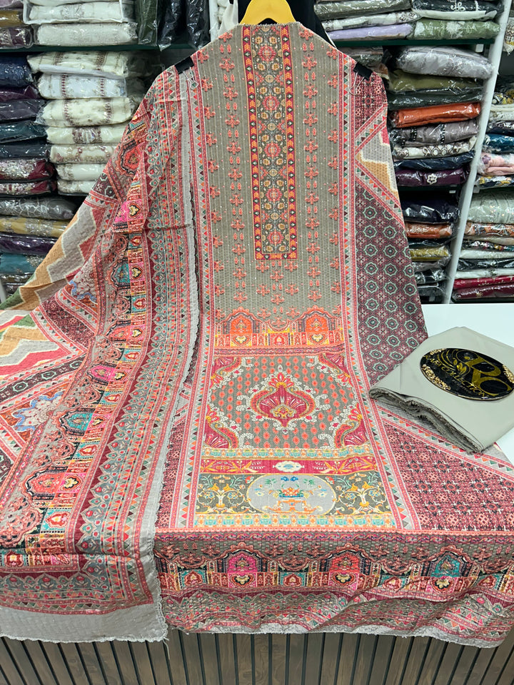MULTI COLOUR UNSTICH SUIT