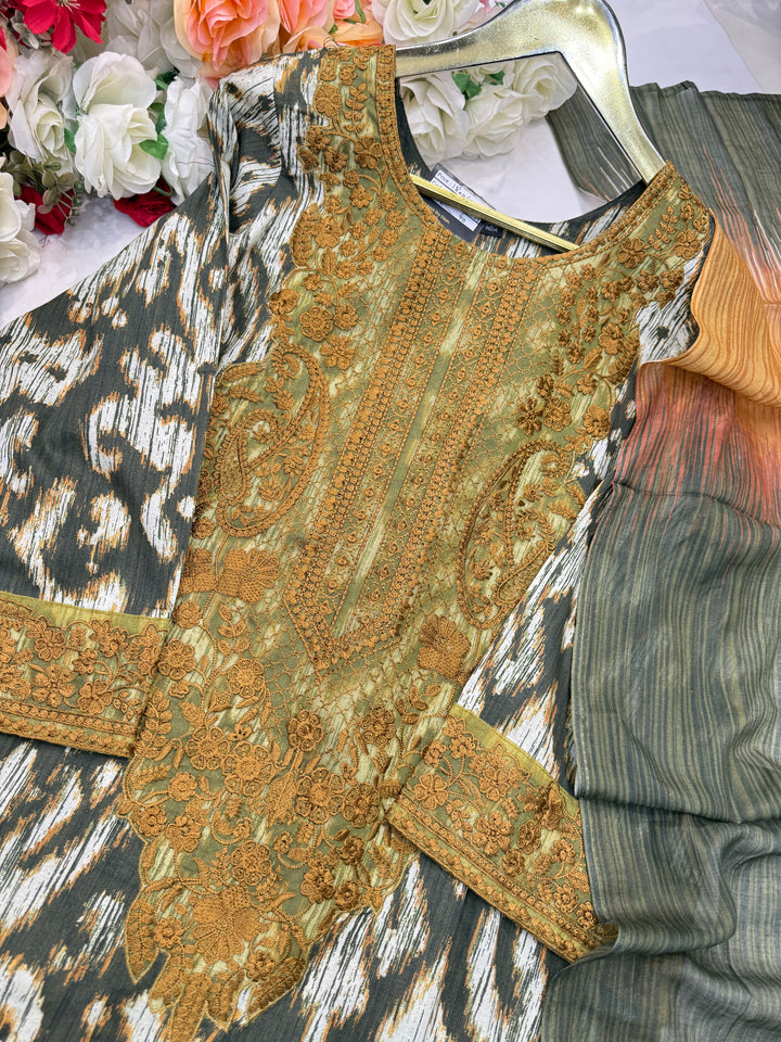Pakistani patch work cotton suits for women