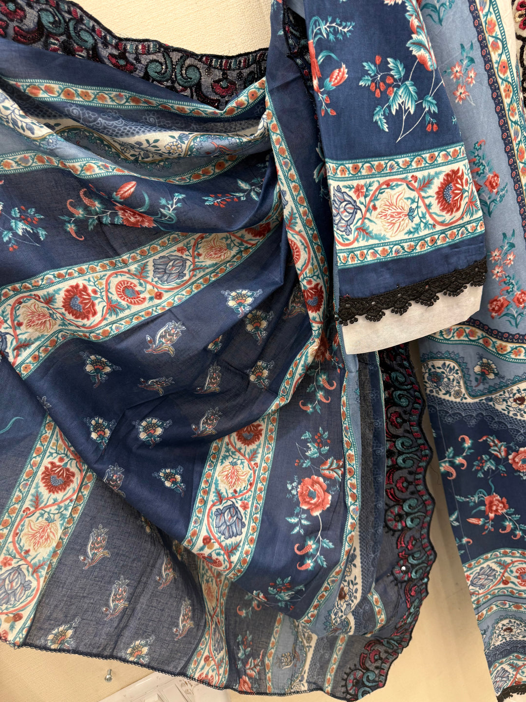 Pakistani cotton embroidered suits