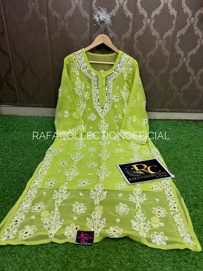 Lucknawi georgette kurti