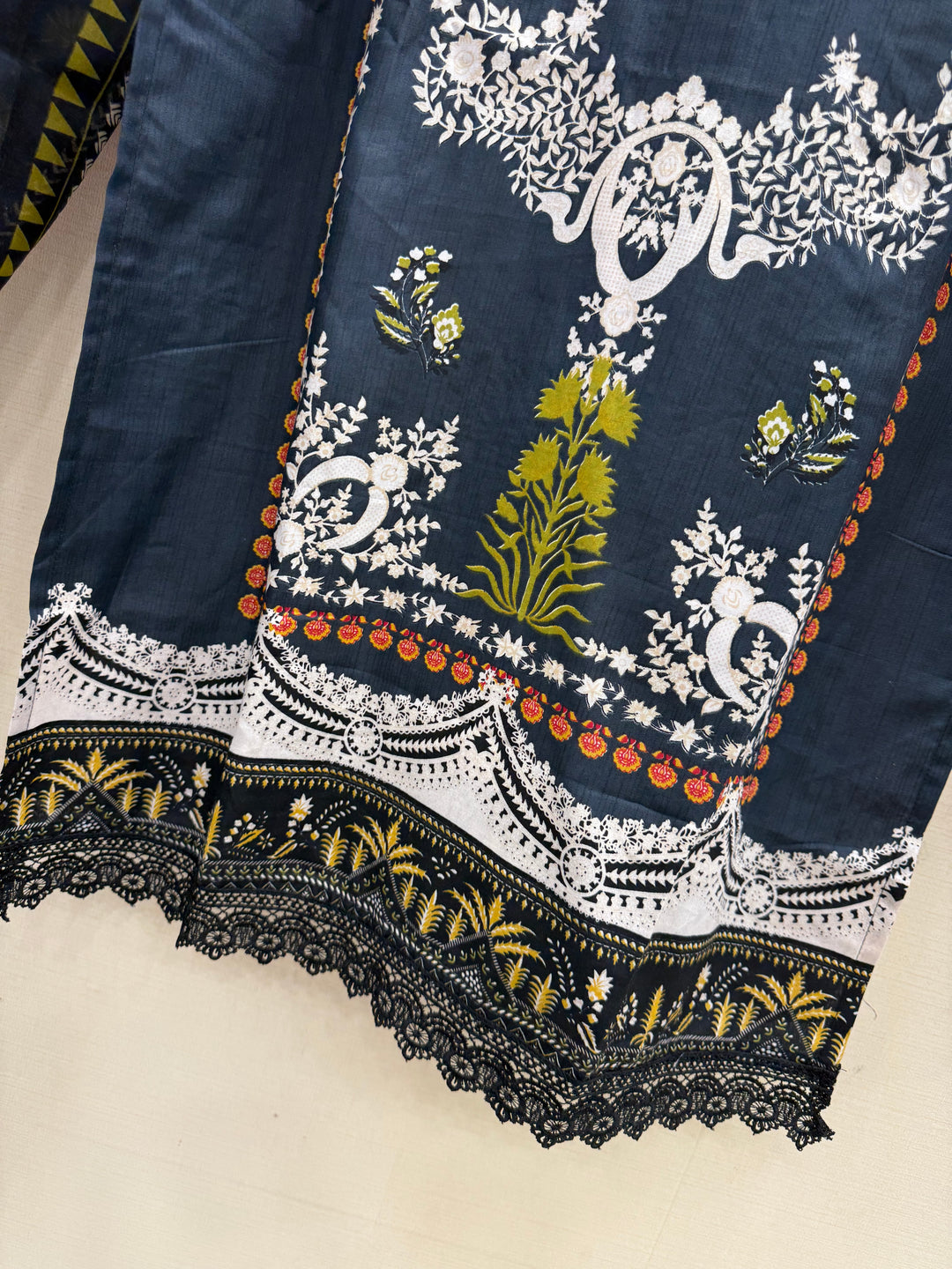 Semi Cotton embroidered suits