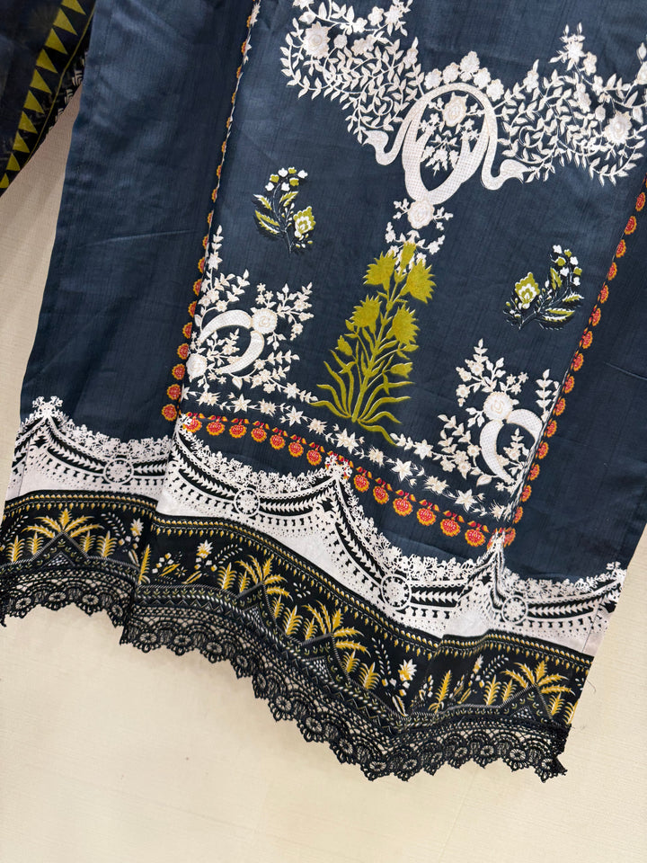 Semi Cotton embroidered suits