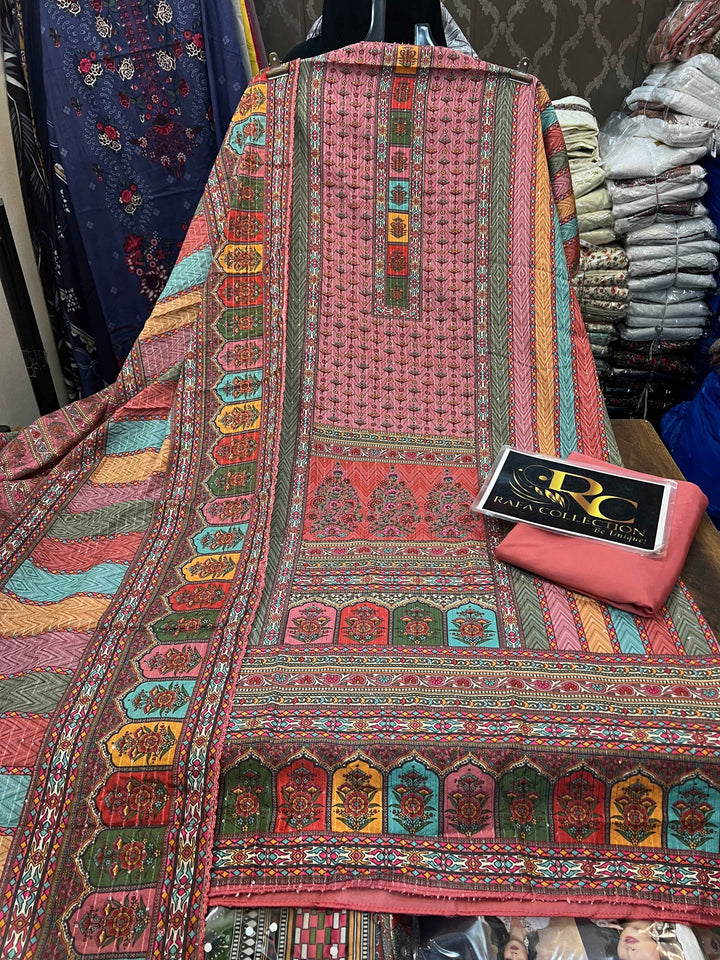 MULTI COLOUR UNSTICH SUIT 1240