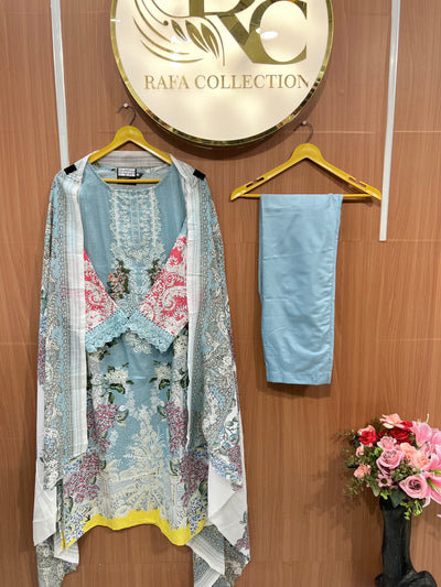 Pakistani patch work suit 2519