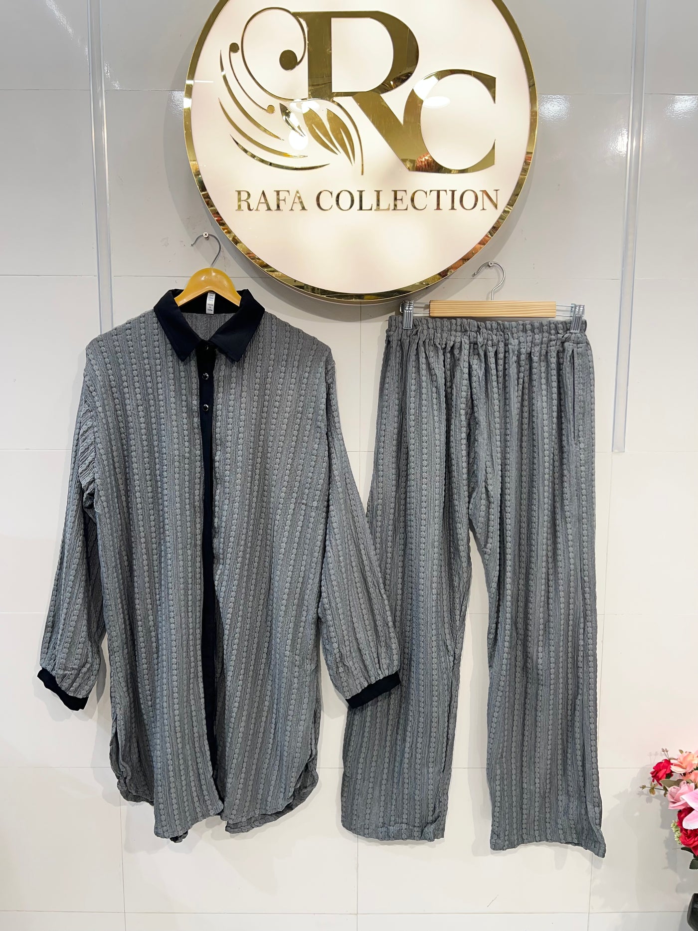 Imported crinkle co- ord sets 2391
