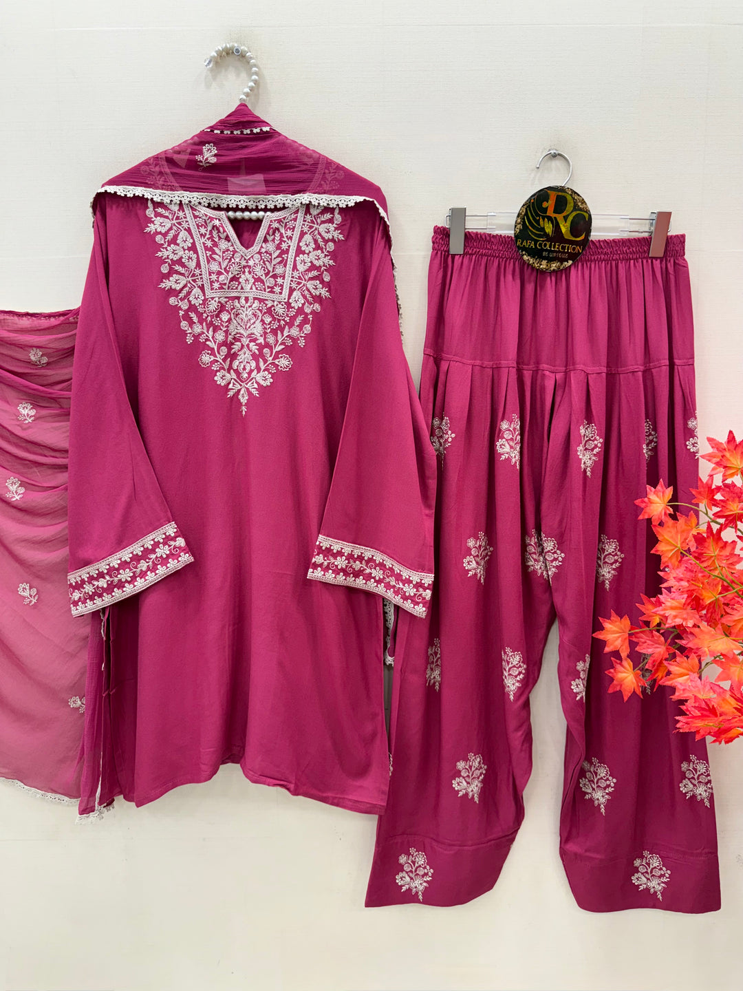 Embroidered Farshi Salwar Suits