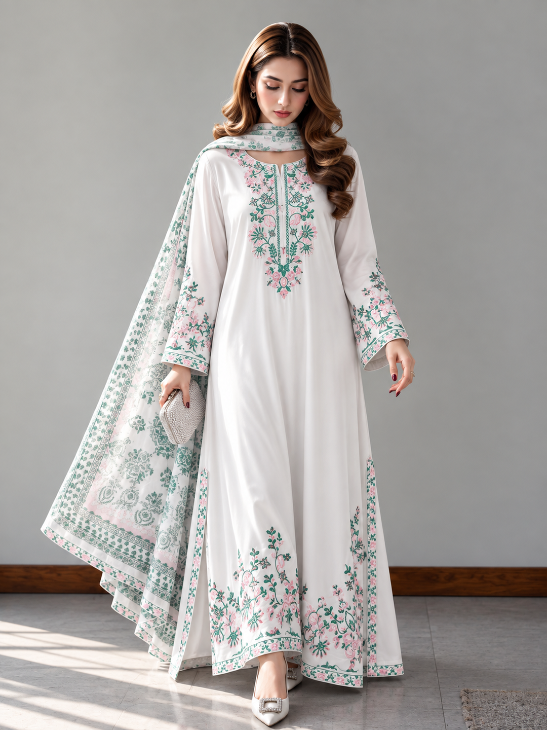 Long Embroidered Kaftans