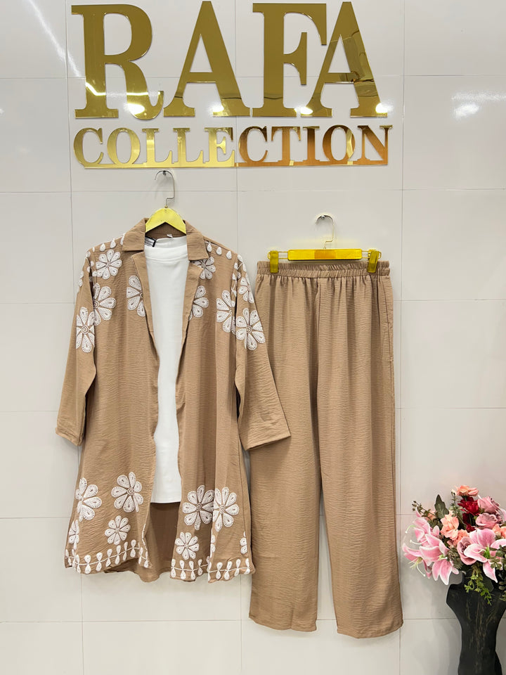 Imported crinkle Co-ord sets 3114