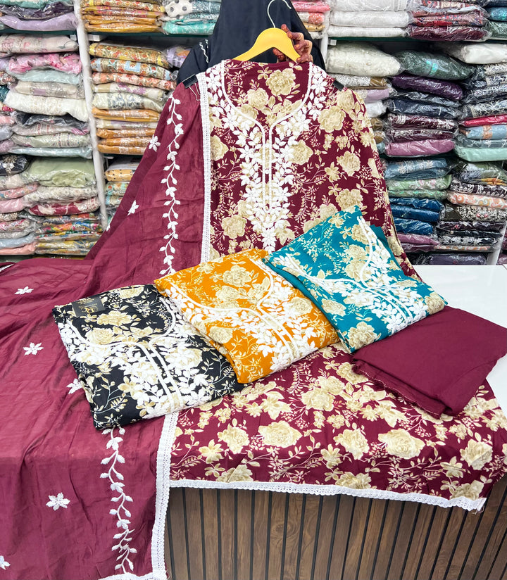 Lucknawi Unstitched suit 2762