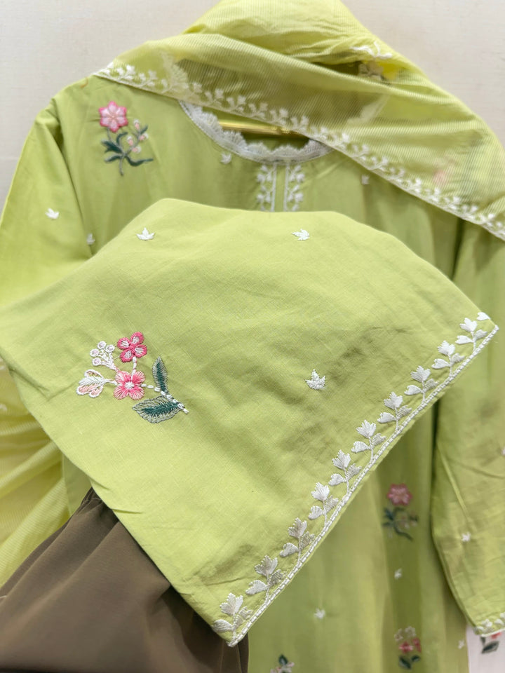 Cotton Embroidered Suits