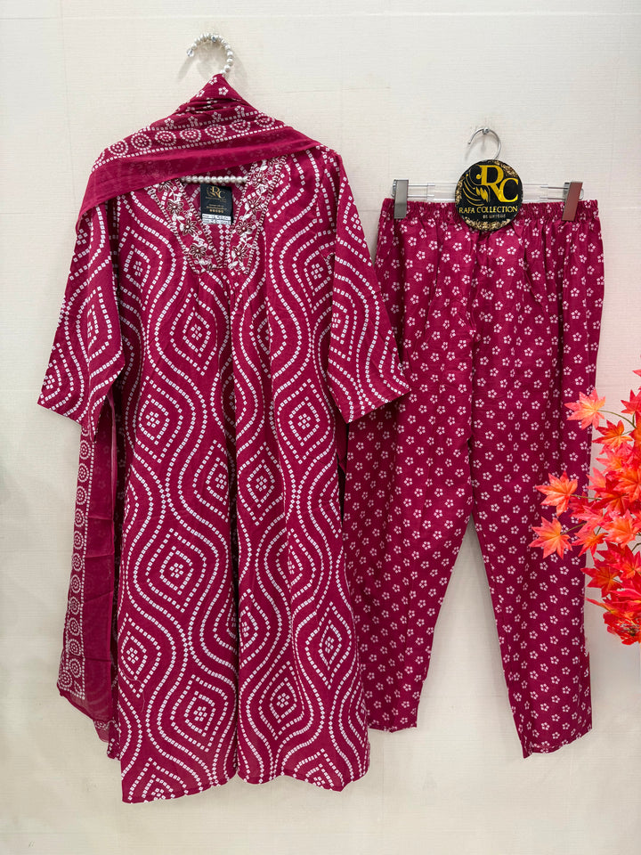 cotton A- line Suits