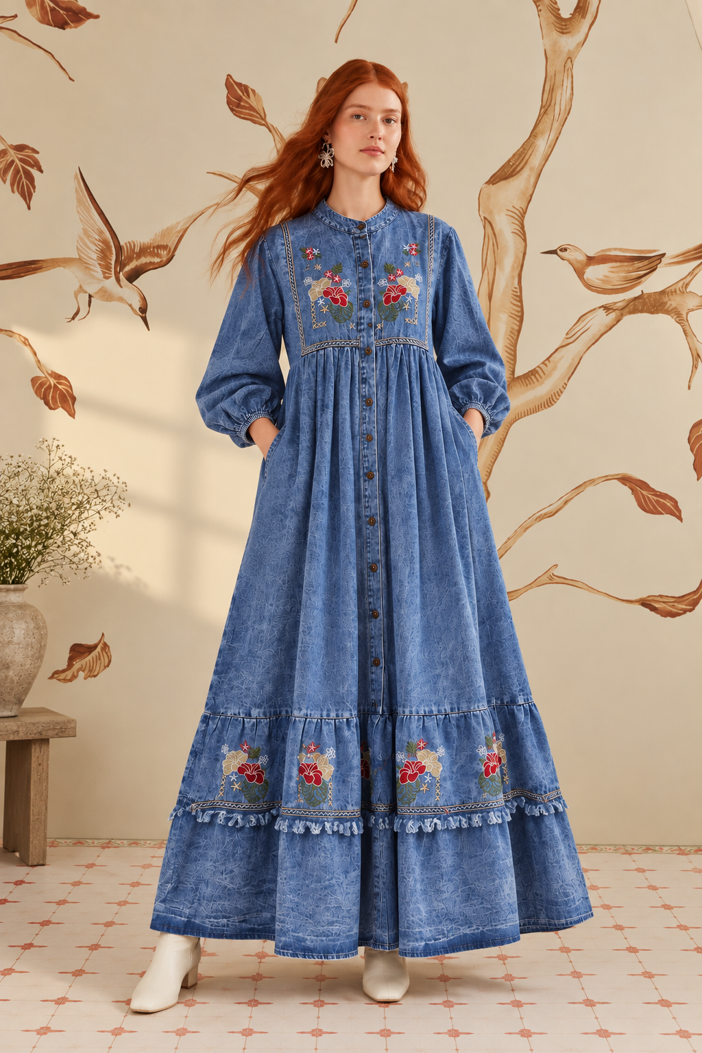 Denim Long Gown’s