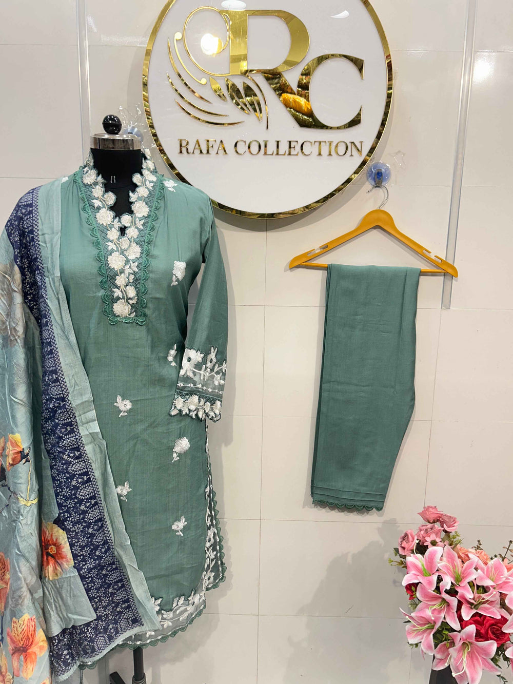 Embroidered Formals Suit 6005