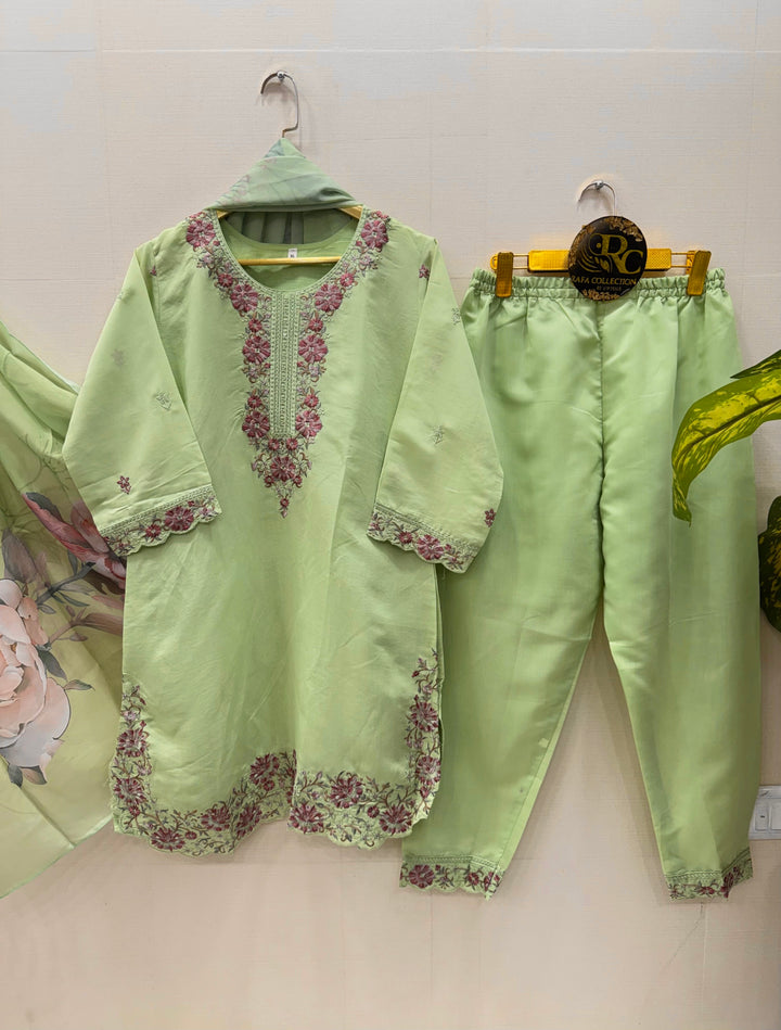 Cotton Embroided suits 005
