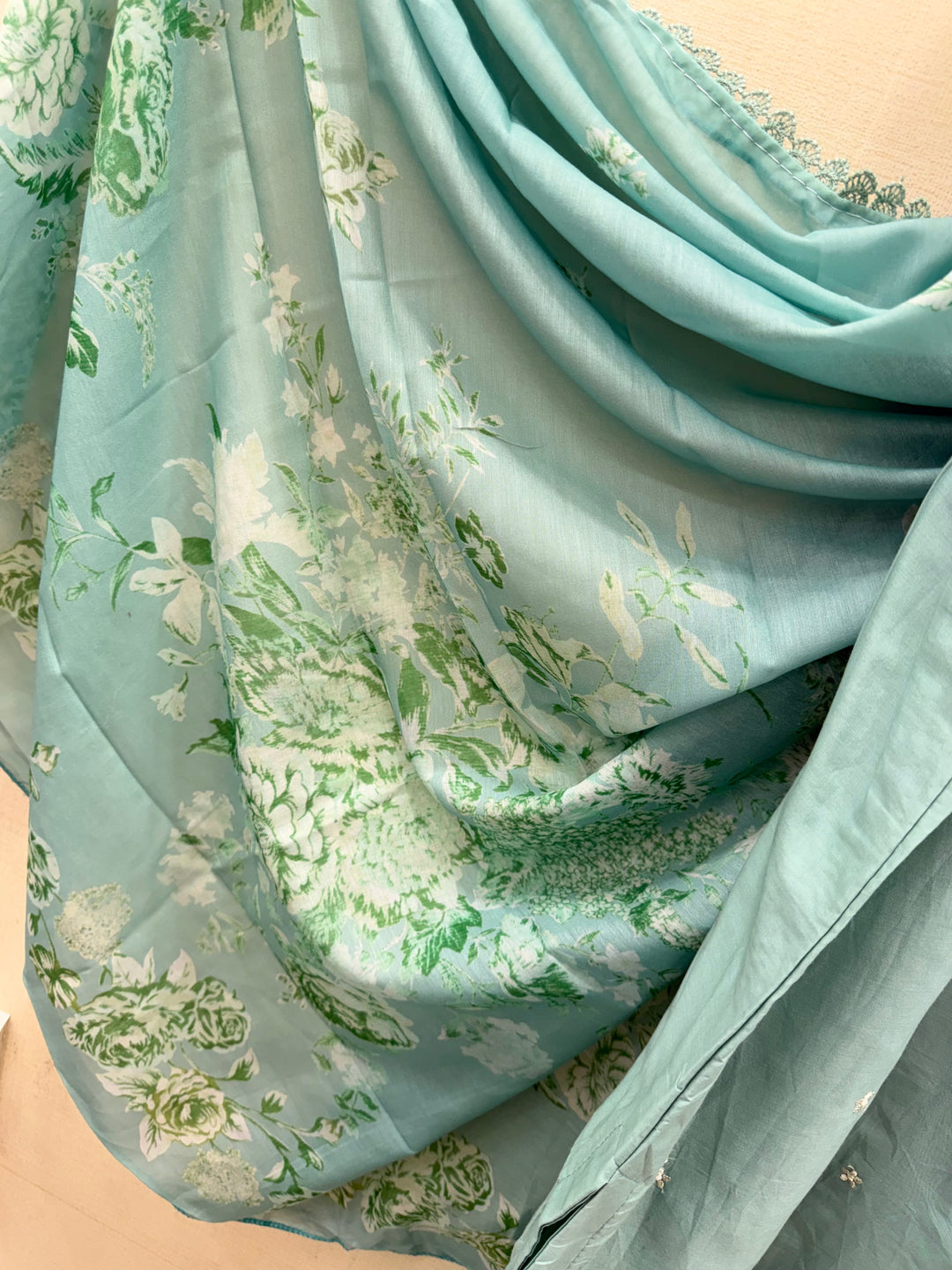 Cotton embroidered suits