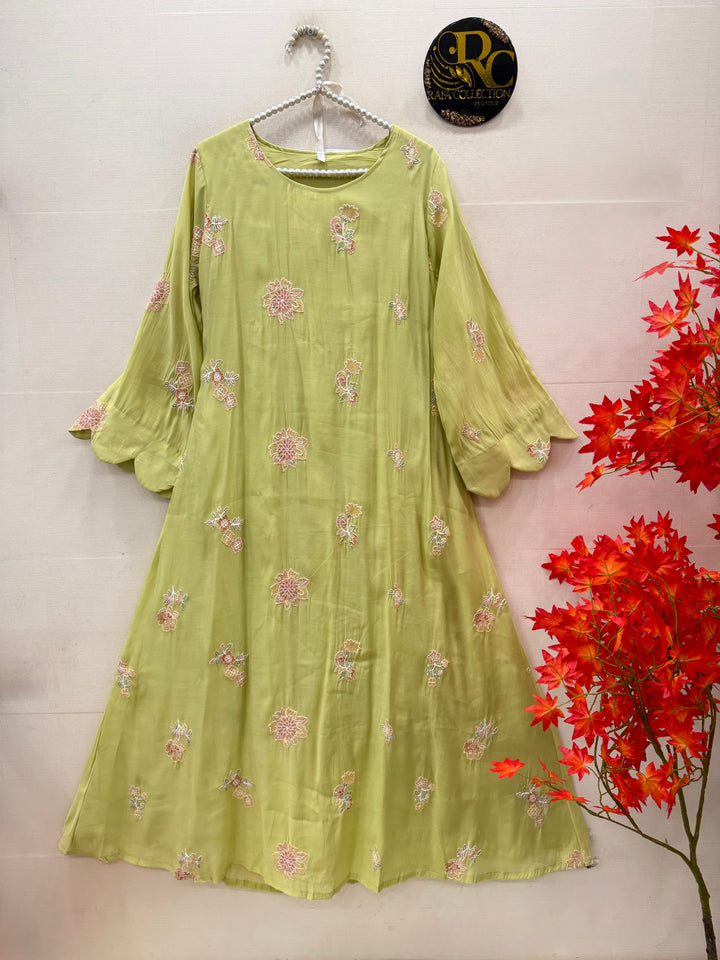 Mal chandheri Embroidered Gown’s
