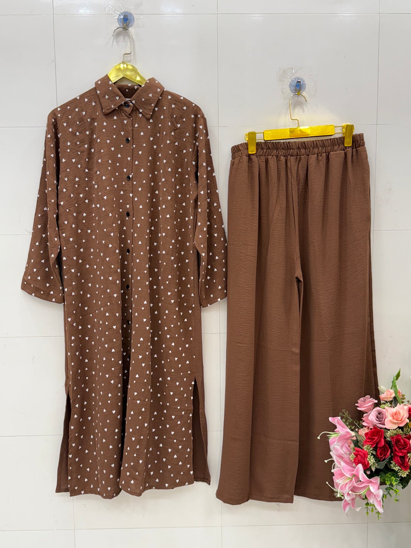 imported crinkle Co-ord sets 2667