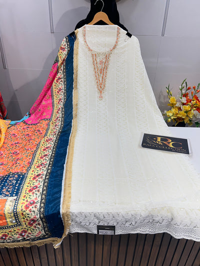 Georgette Unstich Suit 1337