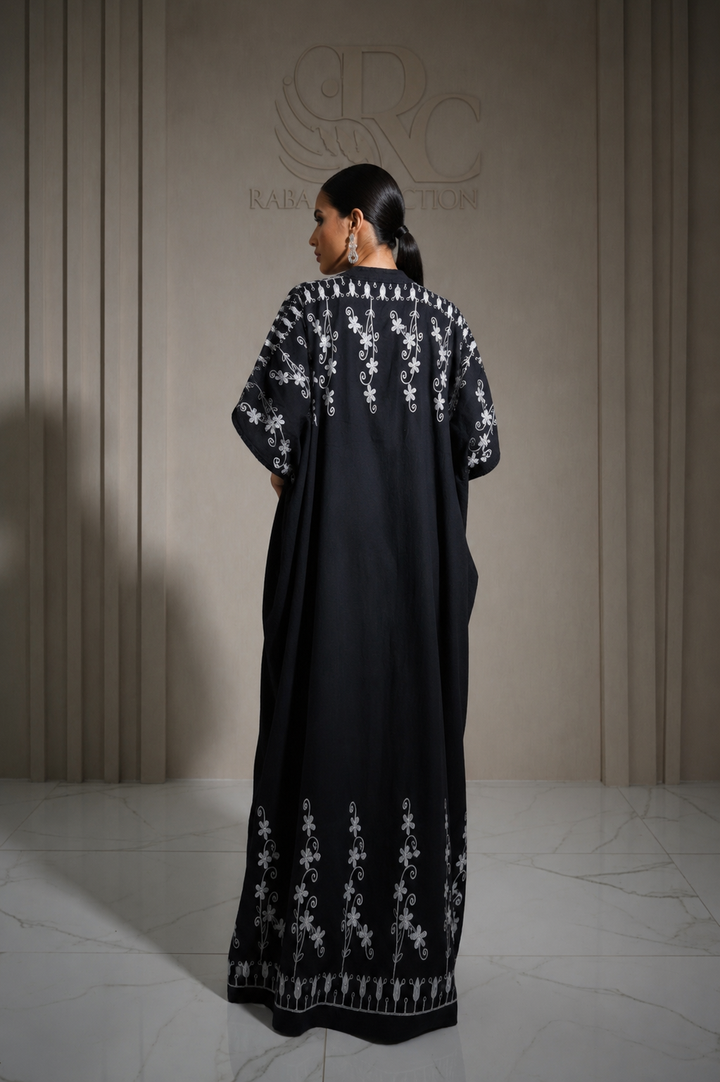 Denim long kaftan