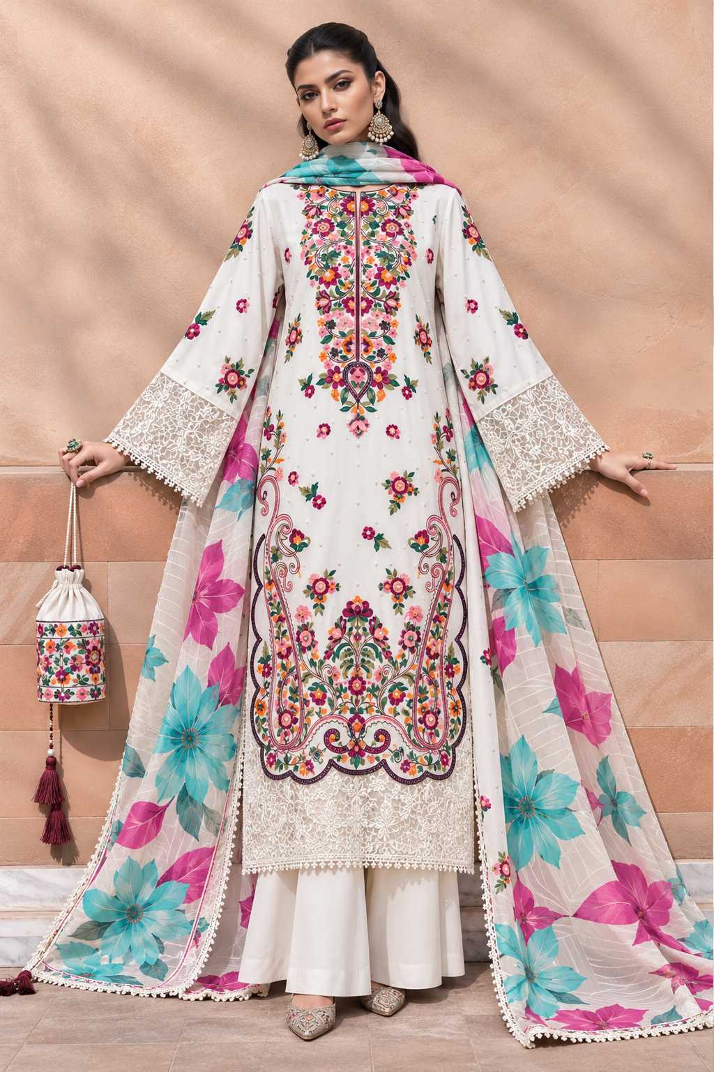 Embroidered Pakistani Suits