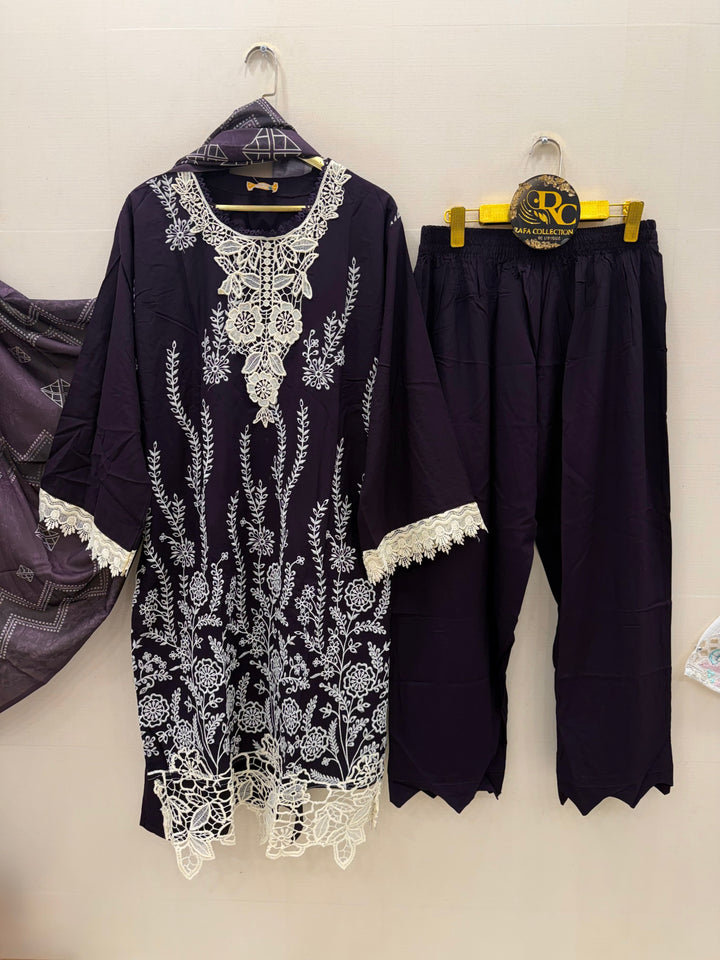 Cutwork Pakistani embroidered suits