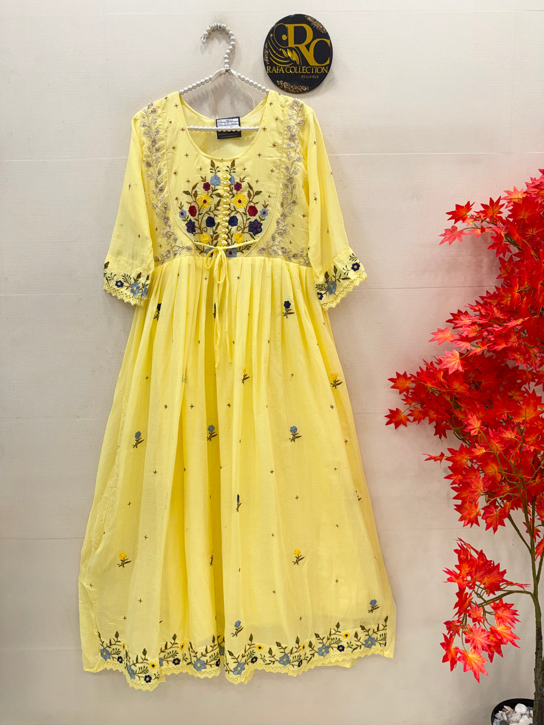 cotton embroidered gowns