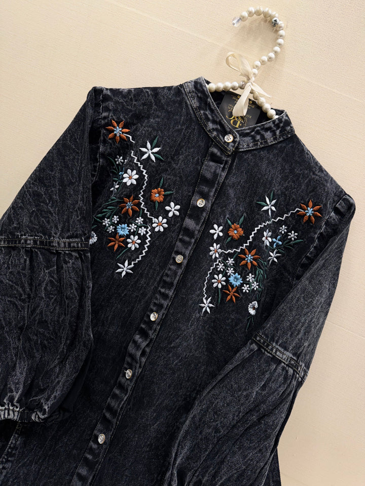 Denim long Gown