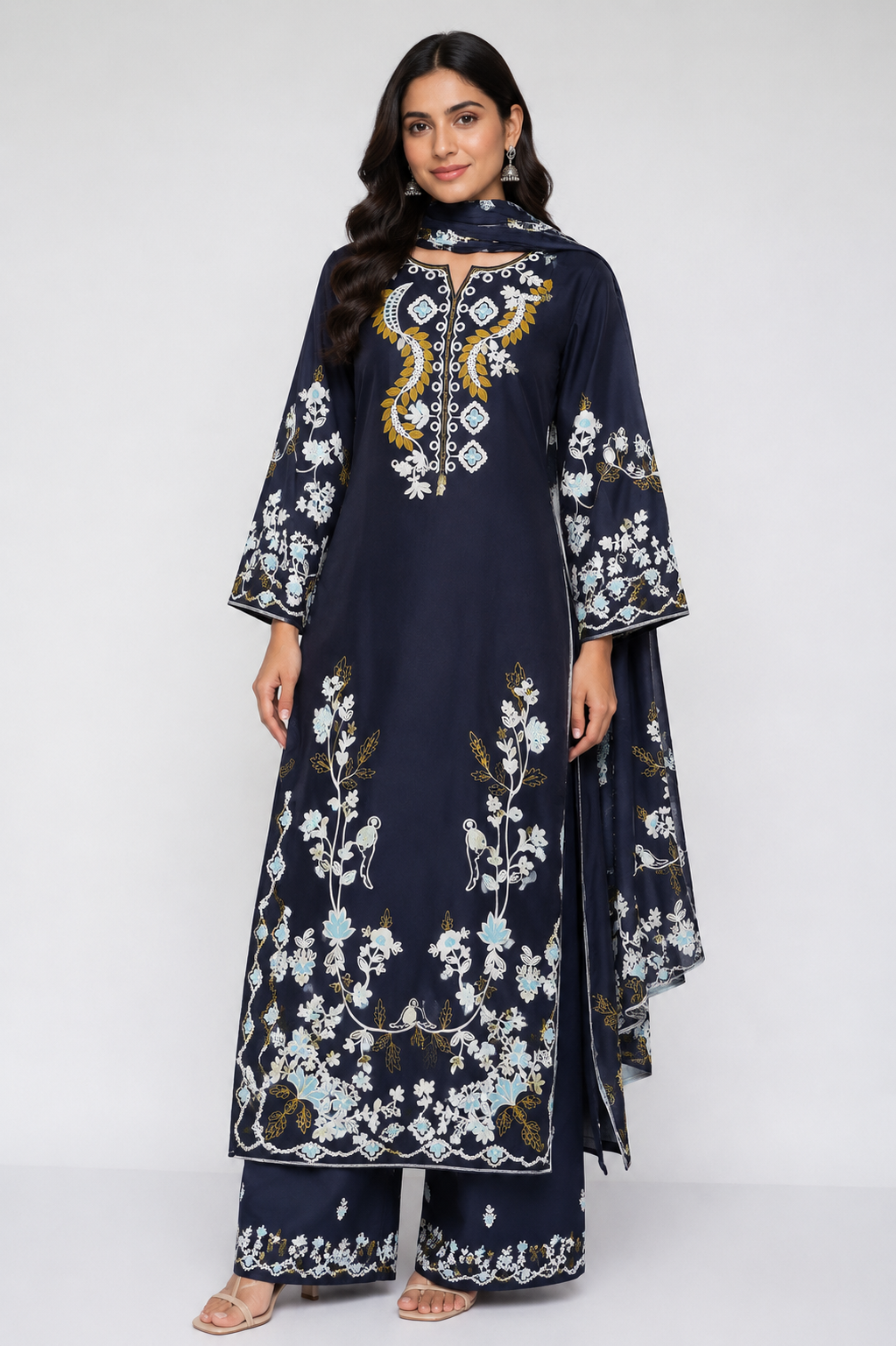 Satin Printed Suits