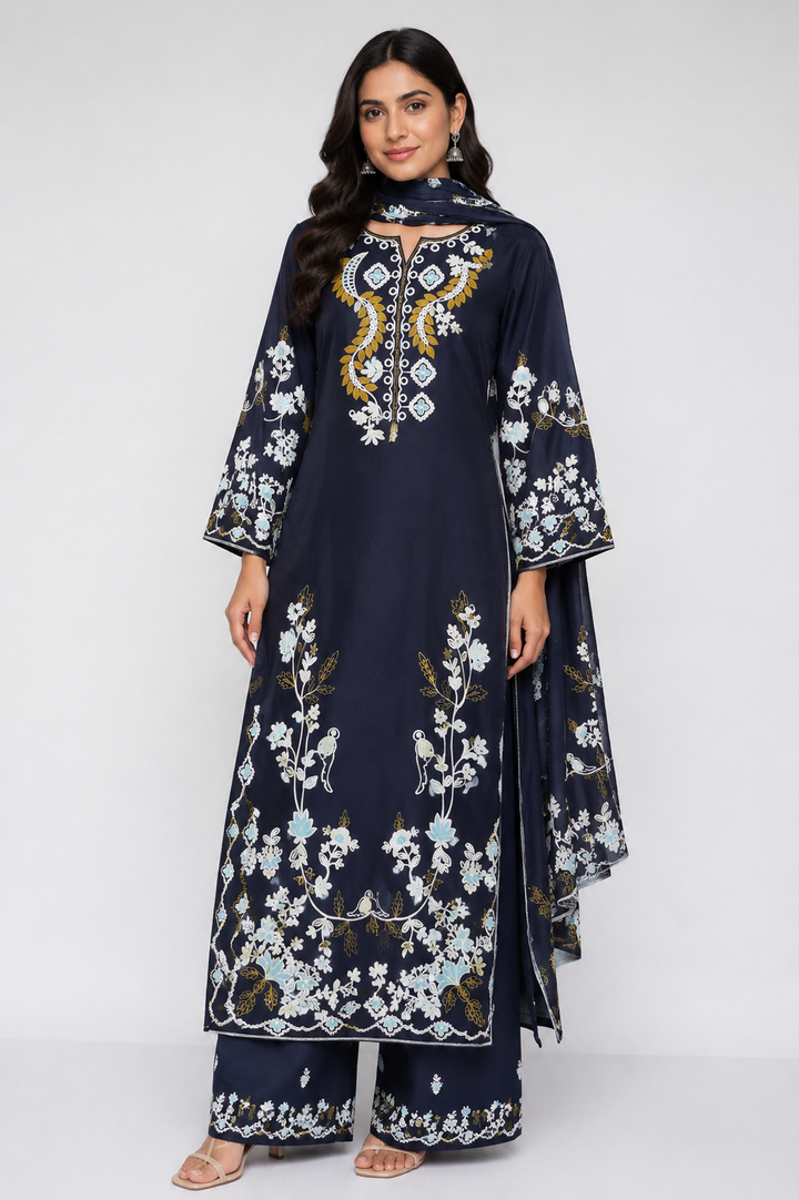 Satin Printed Suits