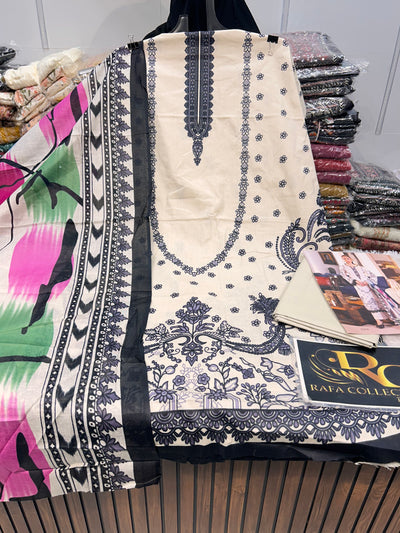 Cotton pakistani Unstitch Suit 1363