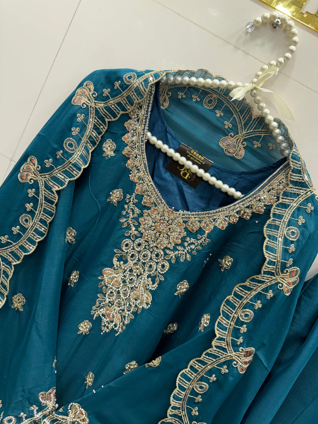 Party wear flaired plazzo suits